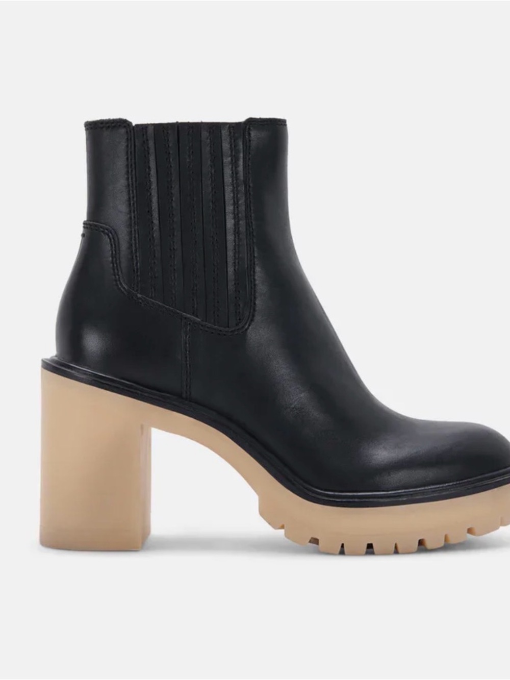 Dolce Vita ~ Caster H2O Waterproof Lug Sole Bootie ~ Black ~ 8